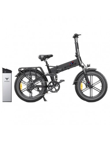 ENGWE ENGINE PRO - 750W Motor, 768WH Battery, 75KM Range, Disc Brakes, Black brillant des détails fins