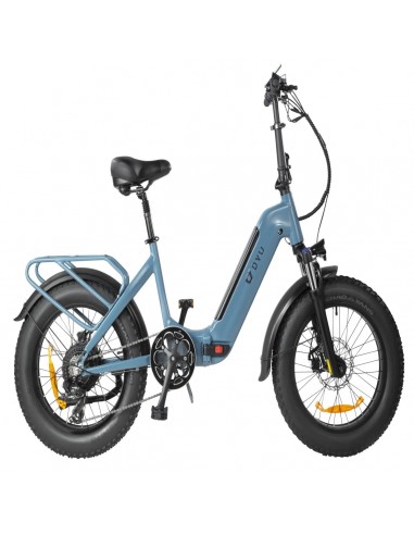 DYU FF500 20" Electric Bike - 500W Motor 48V14Ah Battery 50KM Range Disc Brakes - Blue en stock