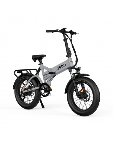 PVY Z20 Plus 500 Electric Bike - 250W Motor 48V14.5AH Battery 100KM Range Mechanical Disc Brakes - Grey Comment ça marche