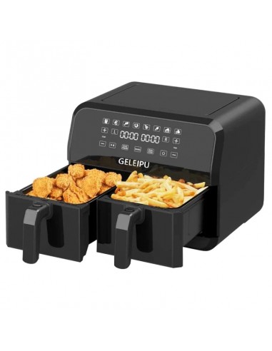 GELEIPU-DL28 Air Fryer - 1800W Motor 10L Capacity 8 Preset Modes Non-stick Basket - Black Fin de série