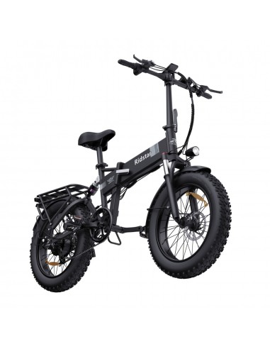 Ridstar H20 Electric Bike - 500W Motor 48V15Ah Battery 20" Tires Mechanical Disc Brakes - Black Véritable concentré