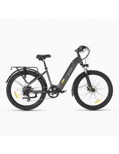 DYU C1 26" Electric Bicycle - 250W Motor 36V10Ah Battery 60KM Range Disc Brakes Blue-gray s'inspire de l'anatomie humaine