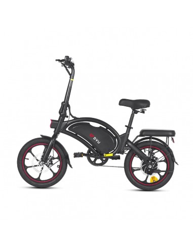 DYU D16 16" Electric Bike - 250W Motor 36V6Ah Battery 30KM Range Disc Brakes - Black vous aussi creer 