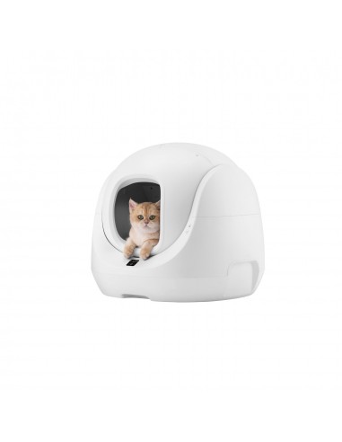 Catlink Baymax Litter Box - 65L Capacity 7L Toilet Capacity Running Time 14 Days WIFI Odor Control - White Economisez 