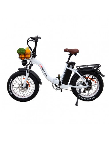 Electric Bike DrveTion CT20 - 20*4.0 Inch Tires 750W Motor 48V10AH Battery oil brakes - Pearl White le des métaux précieux