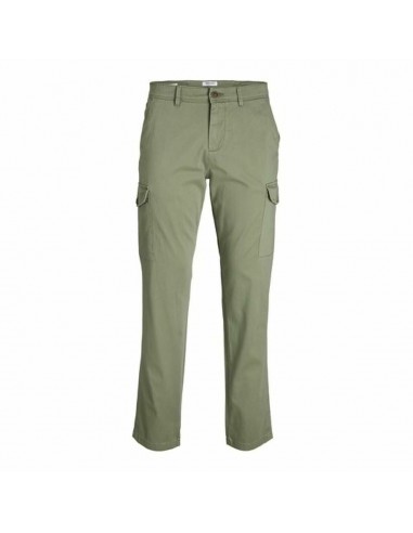 Pantalon  JJBOWIE CARGO SA NOOS 12224001 Jack & Jones 32L Vert pas cheres